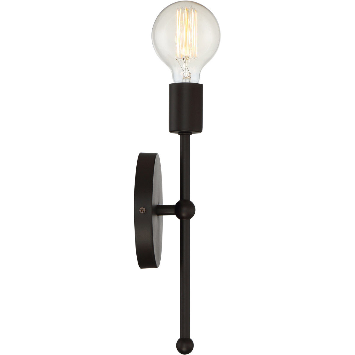 Industrial 1 Light 5.13 inch Oil Rubbed Bronze ADA Wall Sconce Wall Light in English Bronze